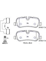 ATE 13.0460-2719.2 Колодки дисковые задние