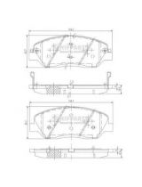 NIPPARTS N3605051 Колодки дисковые 4 шт