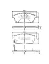 NIPPARTS J3608021 Колодки дисковые 4 шт