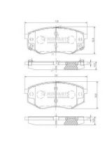 NIPPARTS N3600545 Колодки дисковые 4 шт