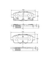 NIPPARTS N3610906 Колодки дисковые 4 шт