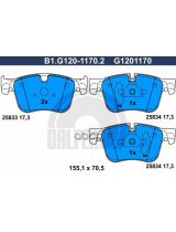 GALFER B1-G120-1170-2 Колодки дисковые 4 шт