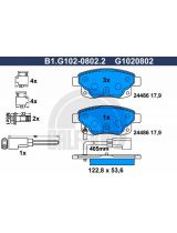GALFER B1-G102-0802-2 Колодки дисковые 4 шт