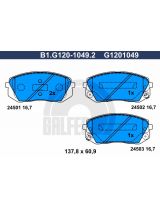 GALFER B1-G120-1049-2 Колодки дисковые 4 шт