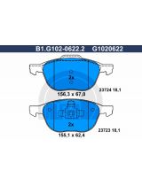 GALFER B1-G102-0622-2 Колодки дисковые 4 шт