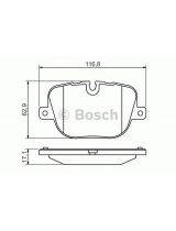 BOSCH 0 986 494 409 Колодки дисковые задние