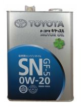 Моторное масло TOYOTA 08880-10505 SN/CF-5 0W-20 CASTLE MOTOR OIL 4л
