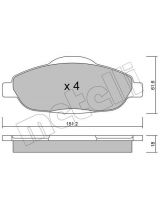 METELLI 22-0804-0 Колодки дисковые 4 шт