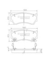 NIPPARTS J3601062 Колодки дисковые 4 шт