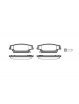 REMSA 1087.04 Колодки дисковые 4 шт