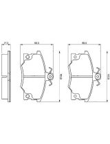 BOSCH 0 986 468 380 Колодки дисковые