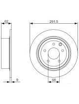 BOSCH 0 986 479 362 Тормозной диск