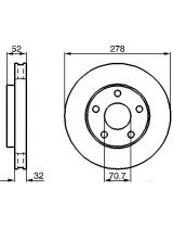 BOSCH 0 986 478 486 Тормозной диск