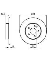 BOSCH 0 986 478 262 Тормозной диск