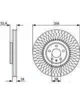 BOSCH 0 986 479 748 Тормозной диск