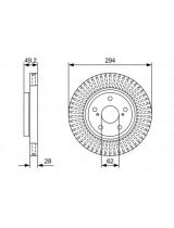 BOSCH 0 986 479 W40 Тормозной диск