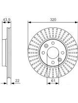 BOSCH 0 986 479 S90 Тормозной диск