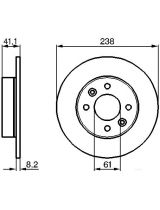 BOSCH 0 986 478 273 Тормозной диск