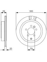 BOSCH 0 986 479 492 Тормозной диск