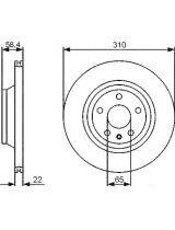 BOSCH 0 986 479 466 Тормозной диск