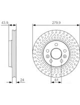 BOSCH 0 986 479 S66 Тормозной диск