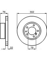 BOSCH 0 986 478 318 Тормозной диск