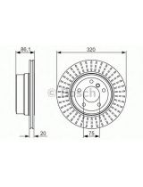 BOSCH 0 986 479 351 Тормозной диск