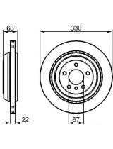 BOSCH 0 986 479 285 Тормозной диск