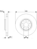BOSCH 0 986 479 322 Тормозной диск