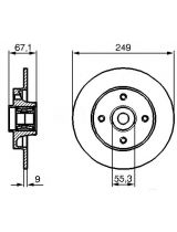 BOSCH 0 986 479 279 Тормозной диск