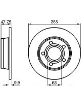 BOSCH 0 986 478 480 Тормозной диск