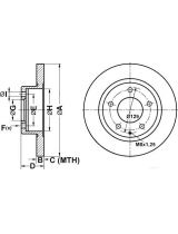 ATE 24.0110-0234.1 Тормозной диск