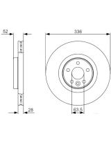 BOSCH 0 986 479 395 Тормозной диск