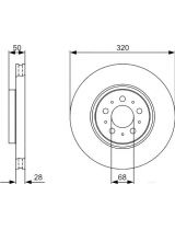 BOSCH 0 986 479 321 Тормозной диск