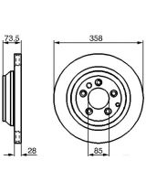 BOSCH 0 986 479 259 Тормозной диск