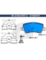 GALFER B1-G102-0787-2 Колодки дисковые 4 шт