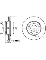 ATE 24.0124-0129.1 Тормозной диск