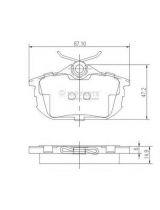 NIPPARTS J3615012 Колодки дисковые 4 шт