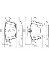 BOSCH 0 986 494 659 Колодки дисковые задние