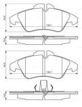 BOSCH 0 986 494 504 Колодки дисковые
