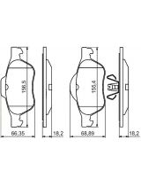 BOSCH 0 986 494439 Колодки дисковые