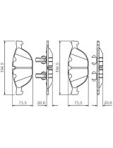 BOSCH 0 986 494 349 Колодки дисковые задние