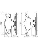 BOSCH 0 986 494 284 Колодки дисковые