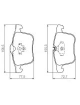 BOSCH 0 986 494 280 Колодки дисковые