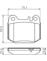 BOSCH 0 986 494 410 Колодки дисковые задние
