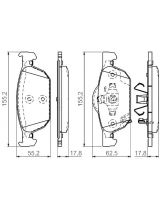 BOSCH 0 986 494 383 Колодки дисковые передние