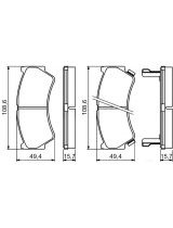 BOSCH 0 986 494 234 Колодки дисковые
