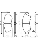 BOSCH 0 986 494 299 Колодки дисковые