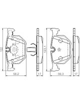 BOSCH 0 986 494 286 Колодки дисковые задние