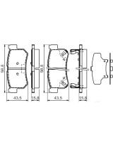 BOSCH 0 986 494 237 Колодки дисковые